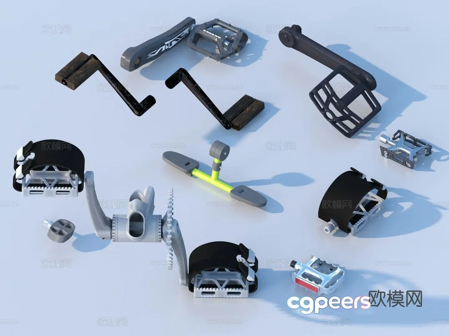 Footsteps Hardware Parts 3D Model