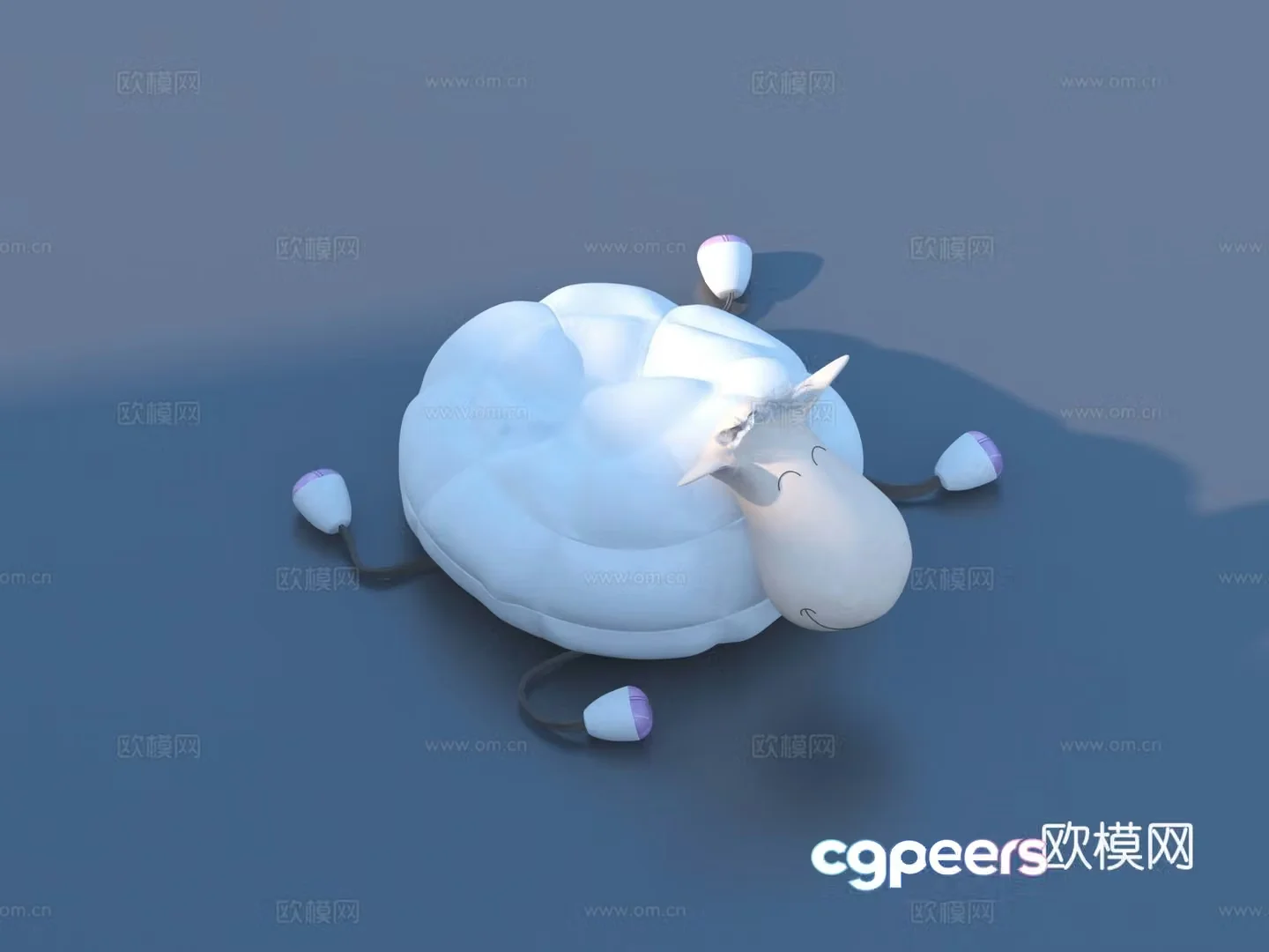 Plush toy cartoon 3d model