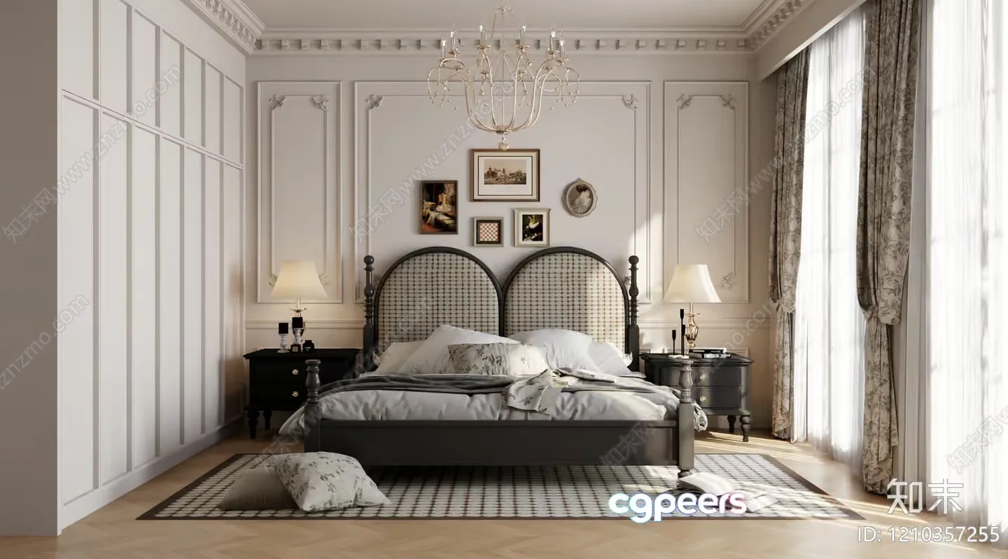 Cozy Bedroom 3D Model – 4808 – VRAY Render