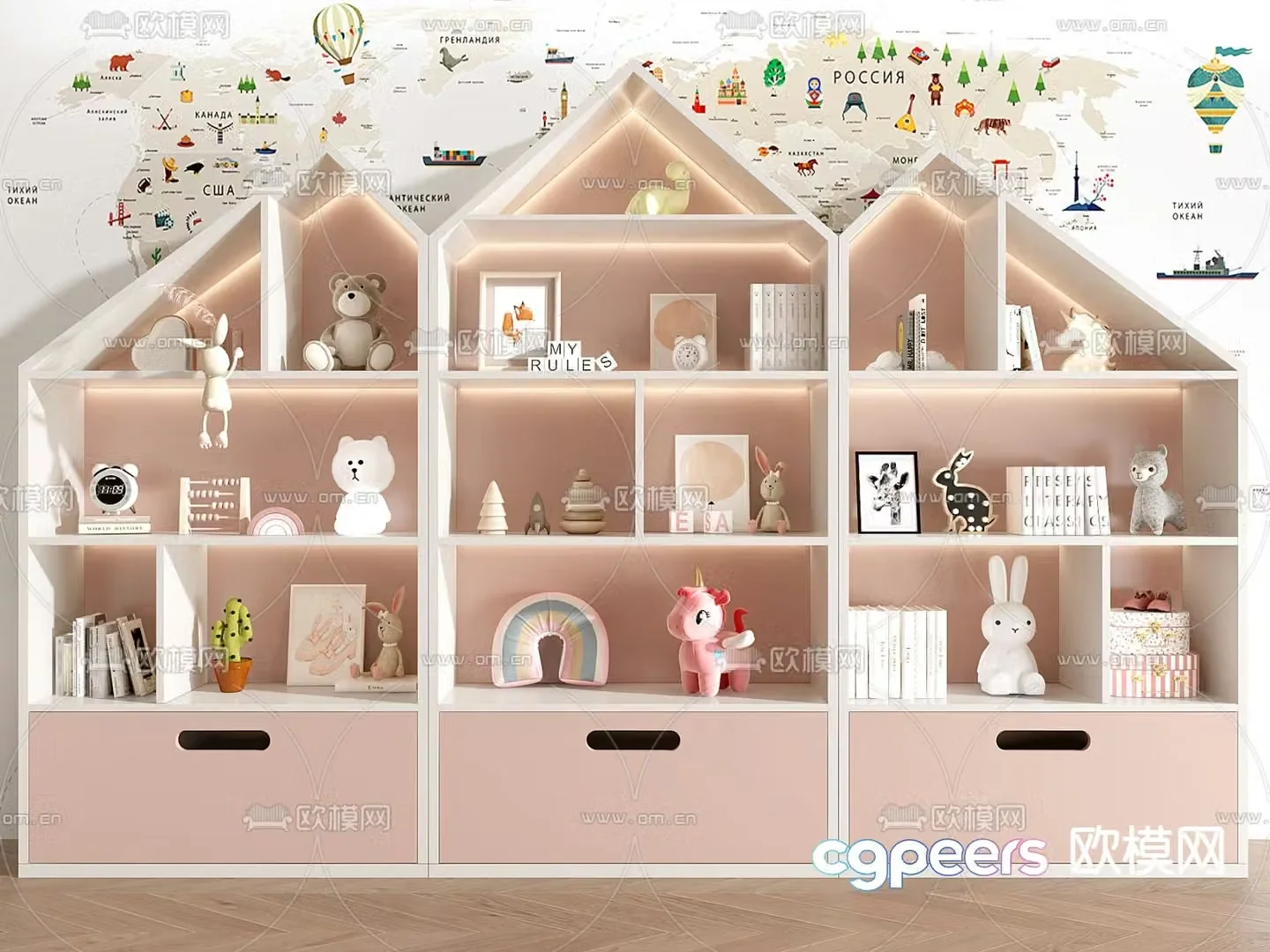 Children’s cabinet toy cabinet 3d model