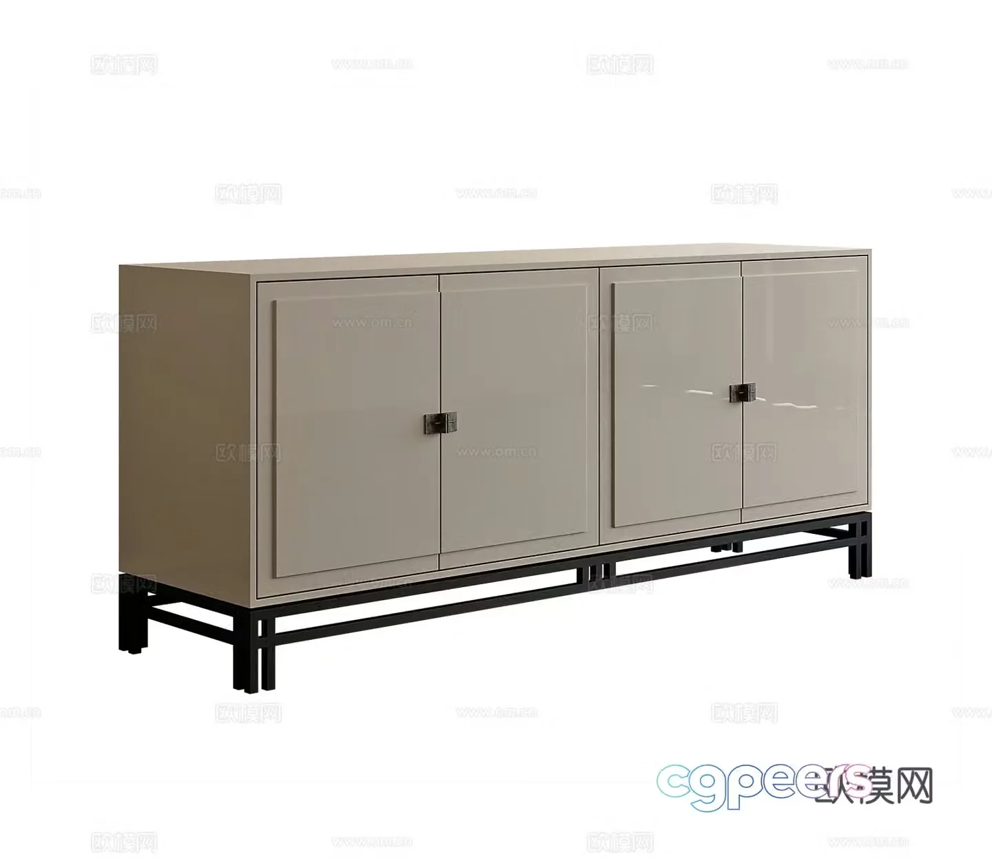 Modern entryway cabinet 3d model
