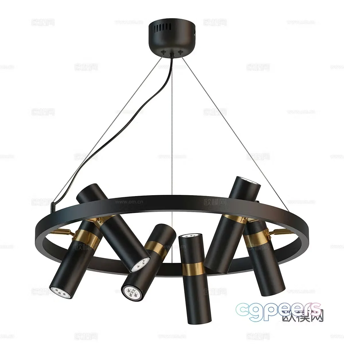 Modern simple chandelier chandelier simple chandelier dining chandelier living room chandelier 3d model