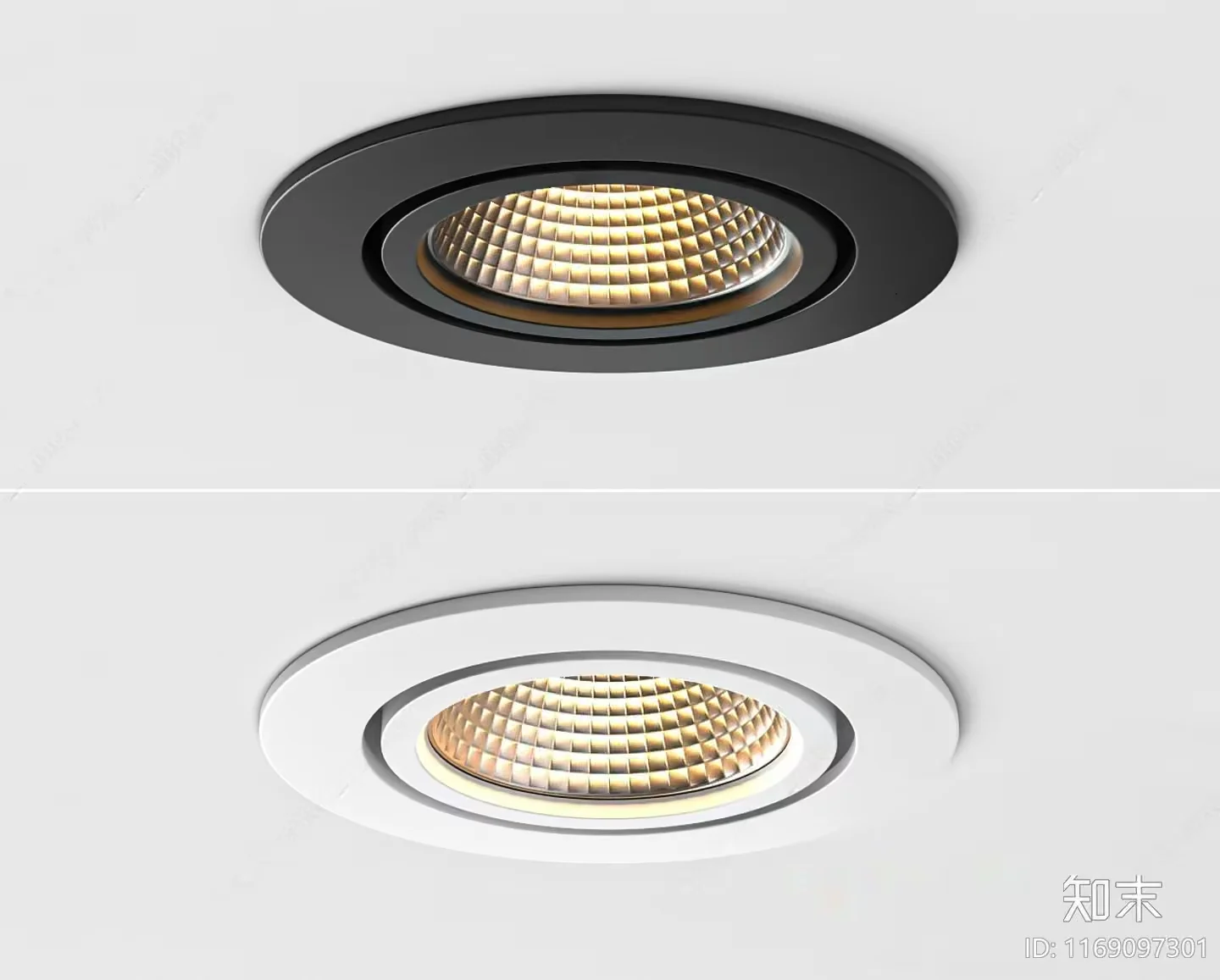 Modern Gold Light Fixture 3D Model – 1572 – VRAY Render