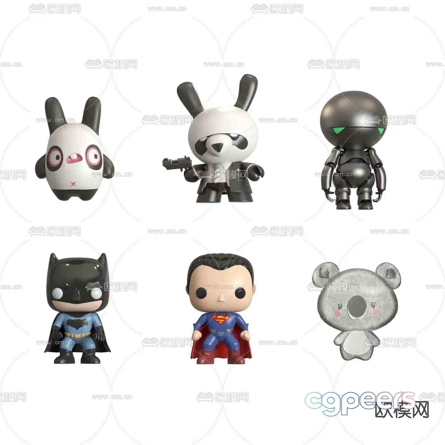 Modern children’s toy figurine 3d model