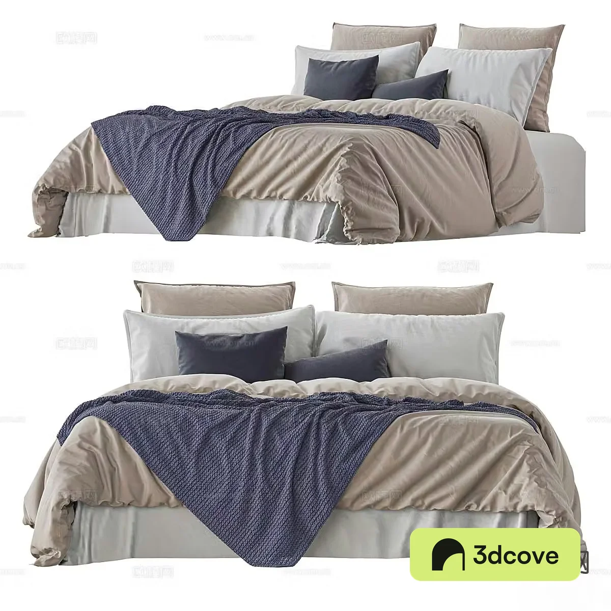 Modern double bed