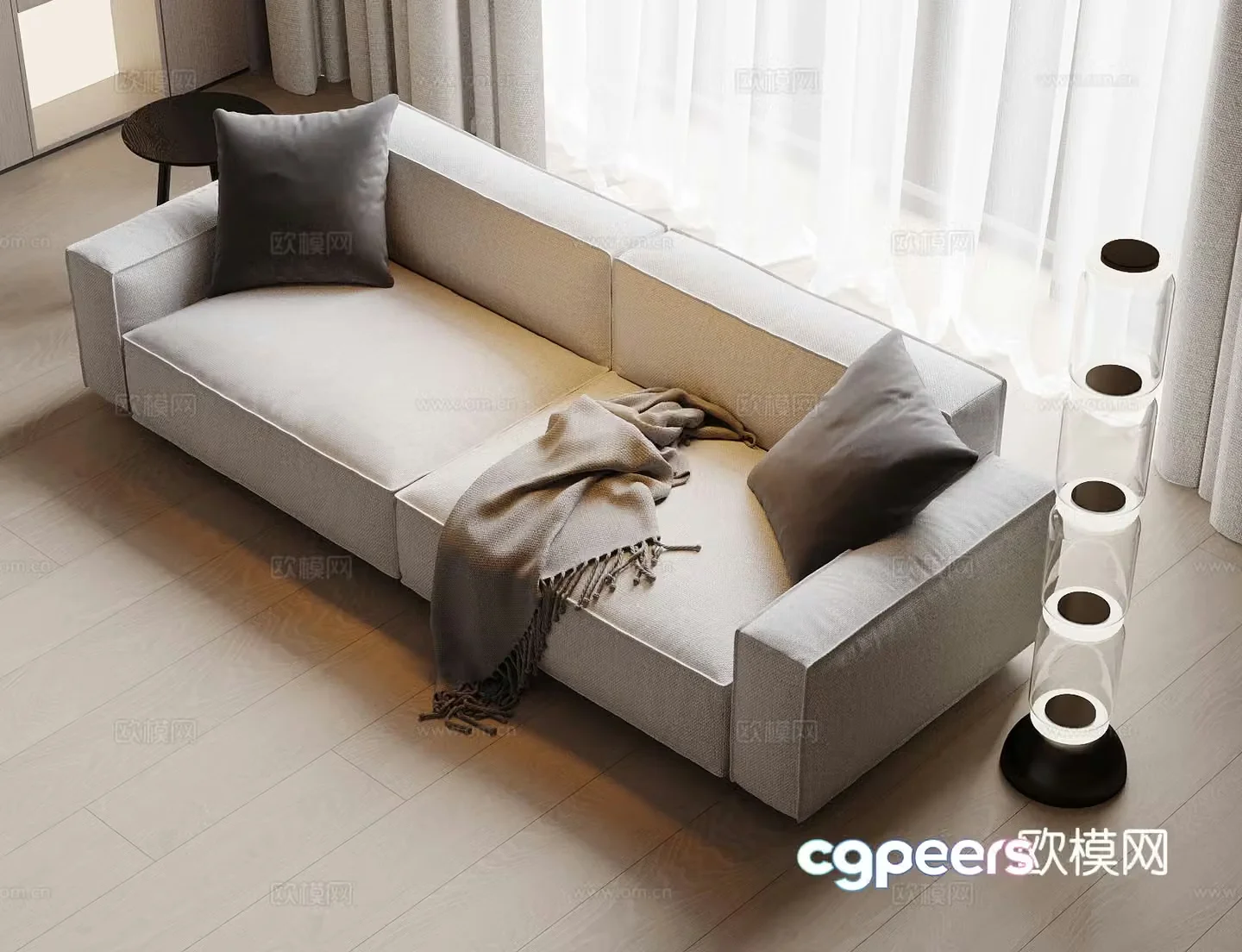 Modern love sofa 3d model
