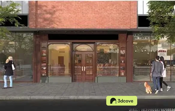 A Storefront With Glass Doors And Windows