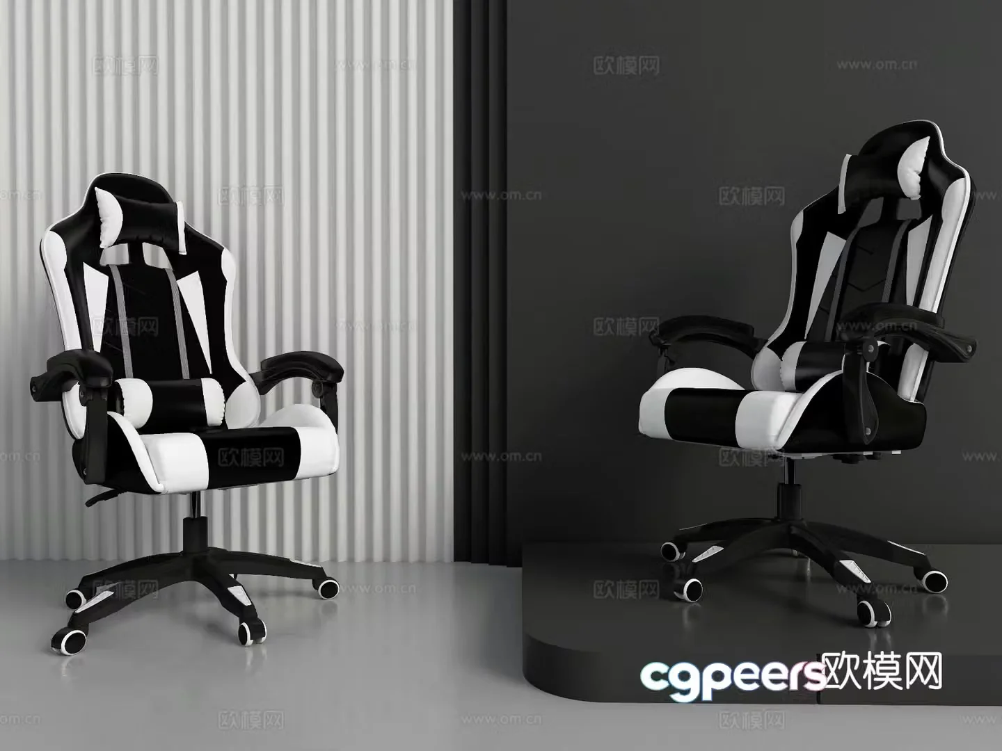 Modern gaming chair 3d model