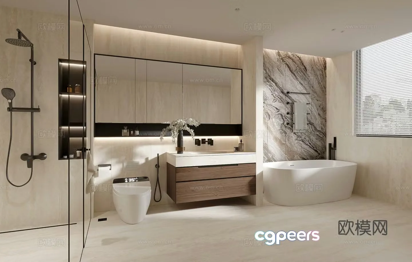 Modern bathroom 3d model