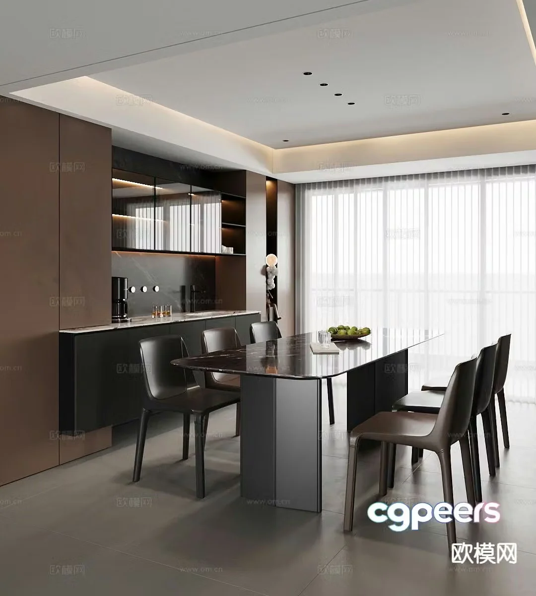 Italian restaurant 3d model