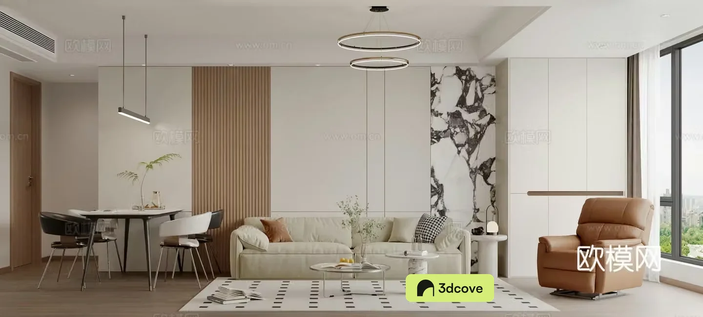 Modern living and dining room combination sofa leisure chair massage chair modern living room creamy living room