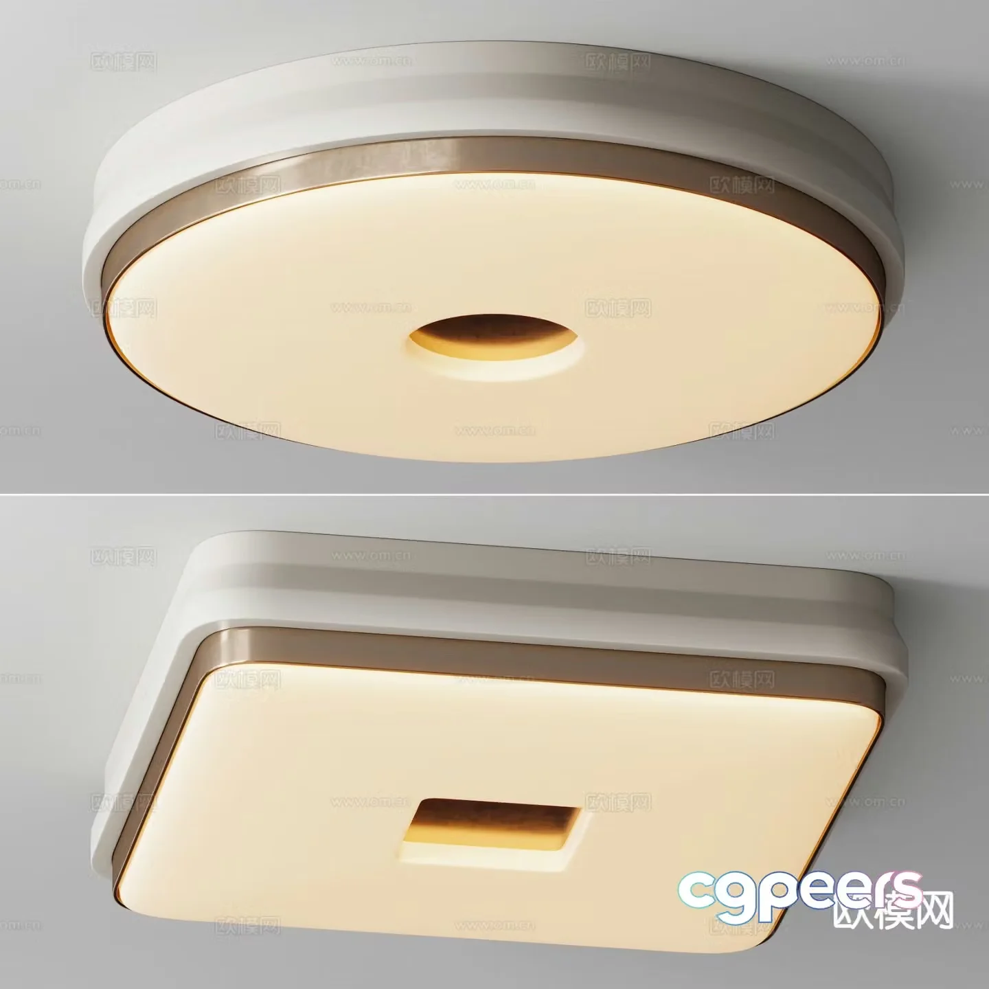 Cream style ceiling lamp living room ceiling lamp 3d model