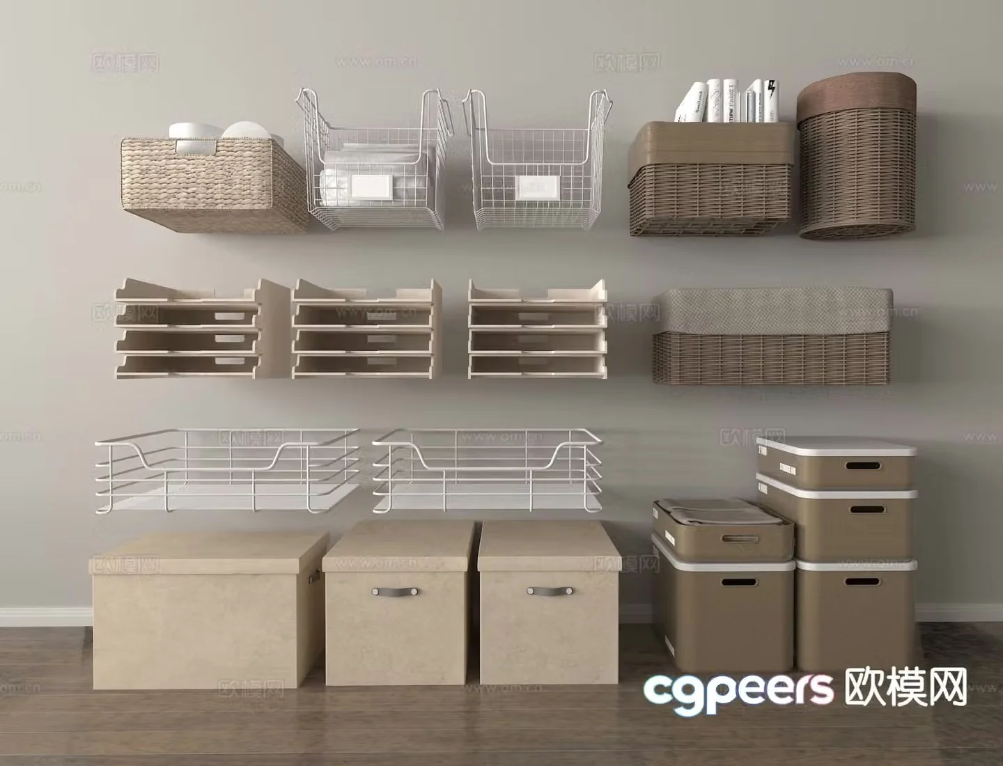 box box storage box storage box data rack 3d model