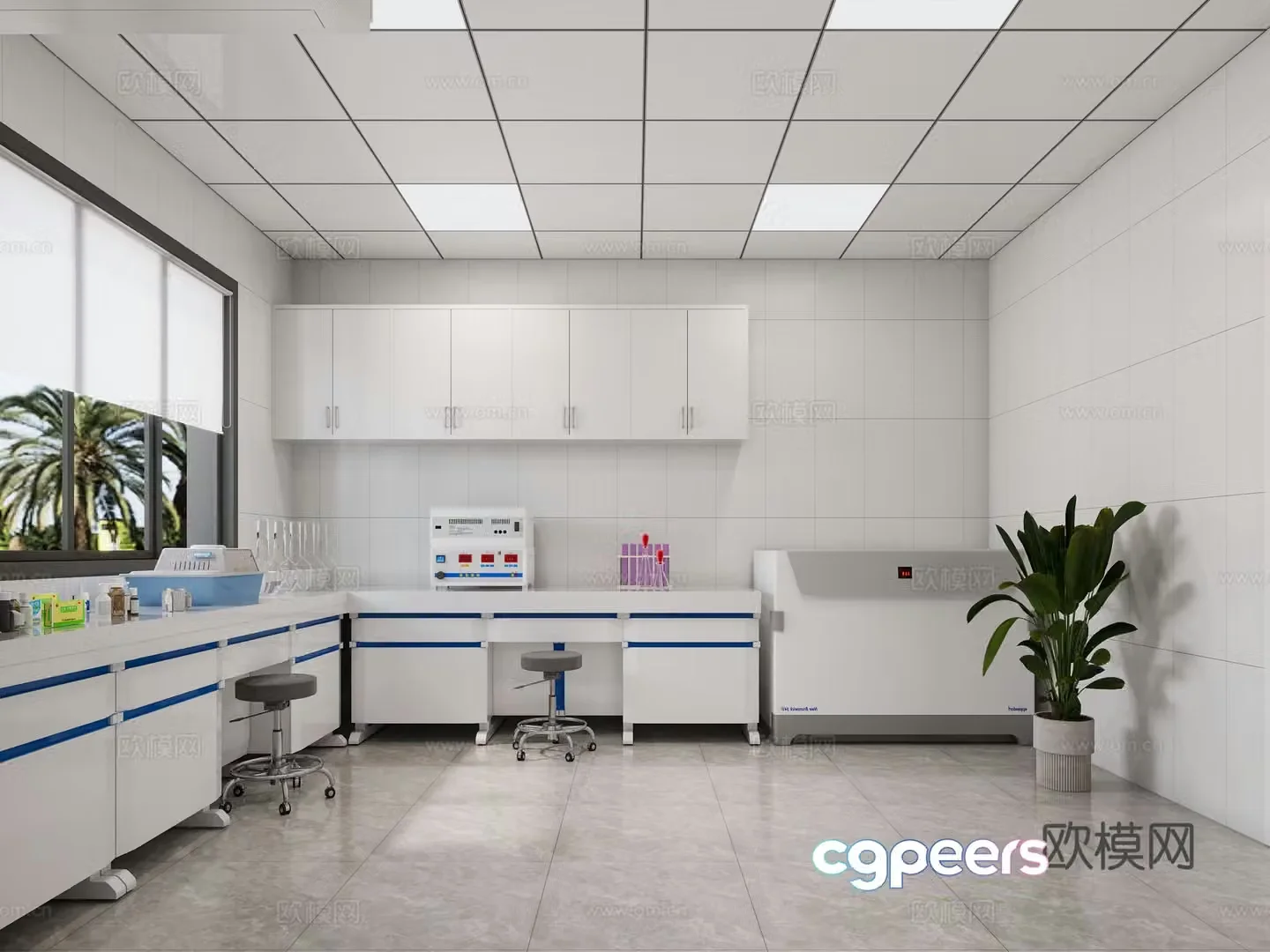 3D model of hospital blood draw