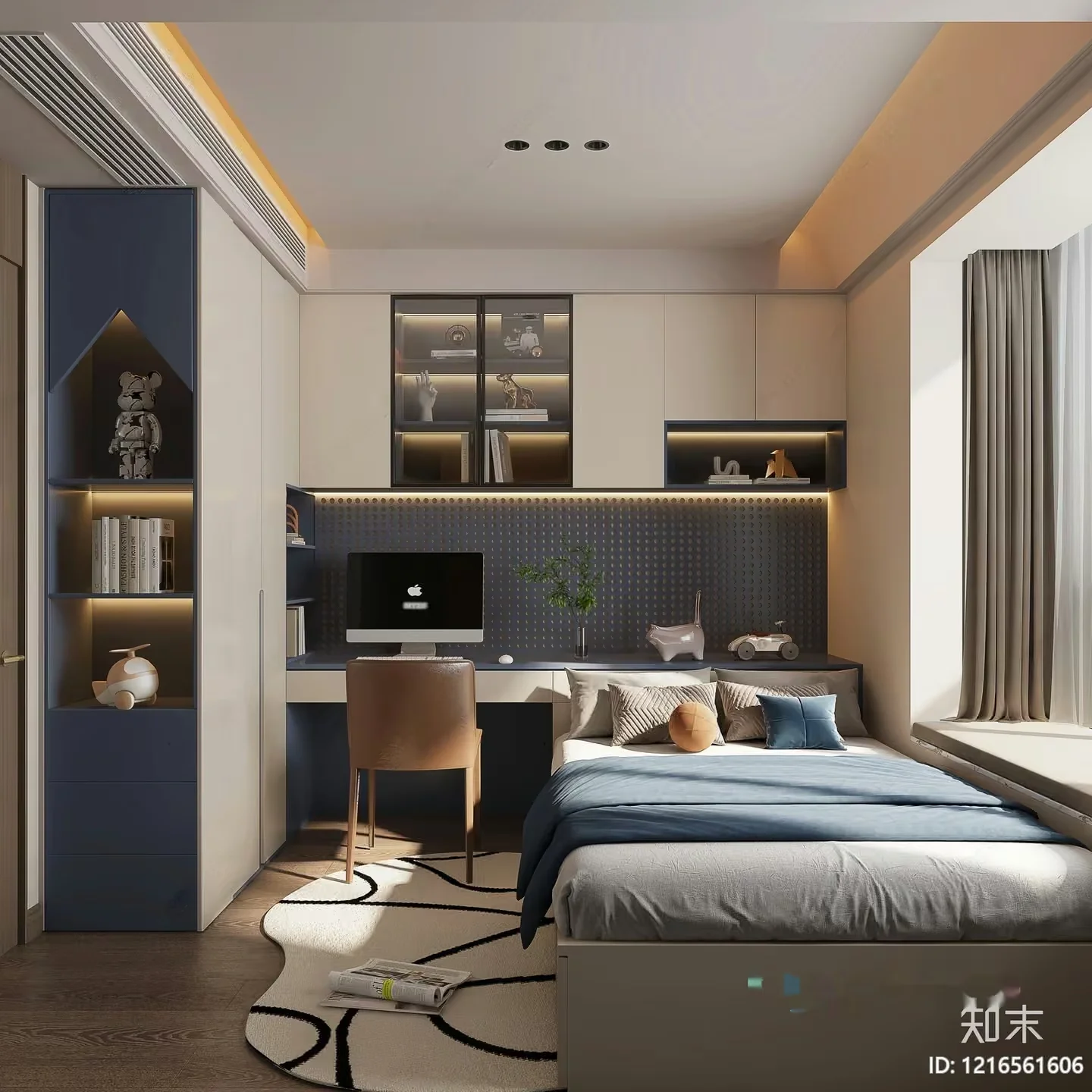Modern Bedroom 3D Model – 15527 – VRAY Render