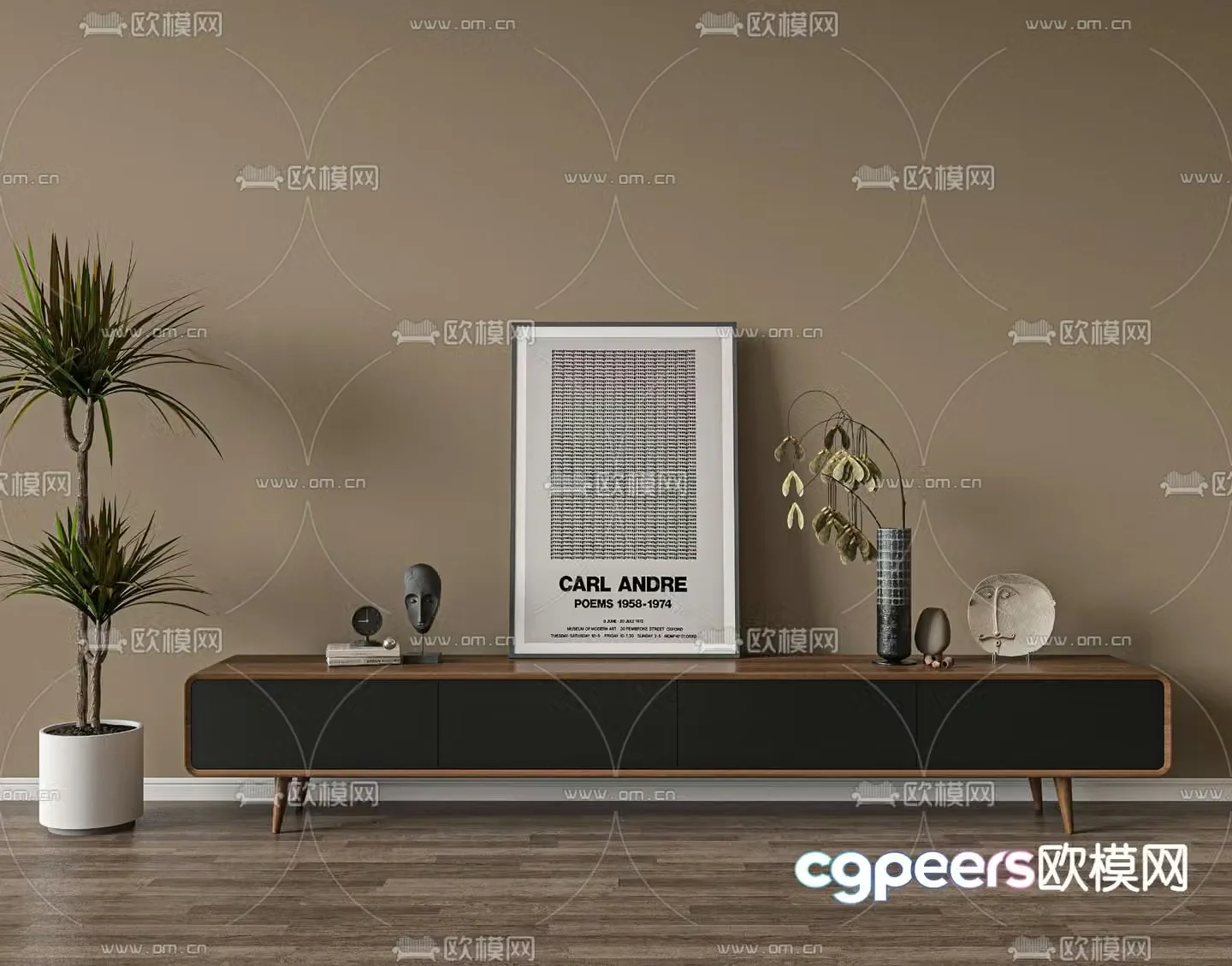Modern TV cabinet 3d model