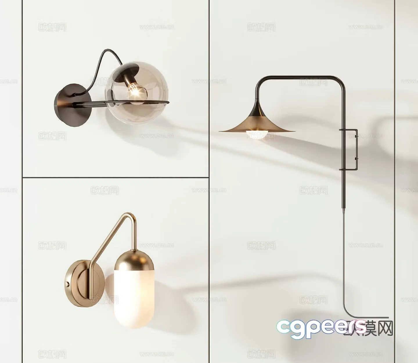 Modern wall lamp 3d model