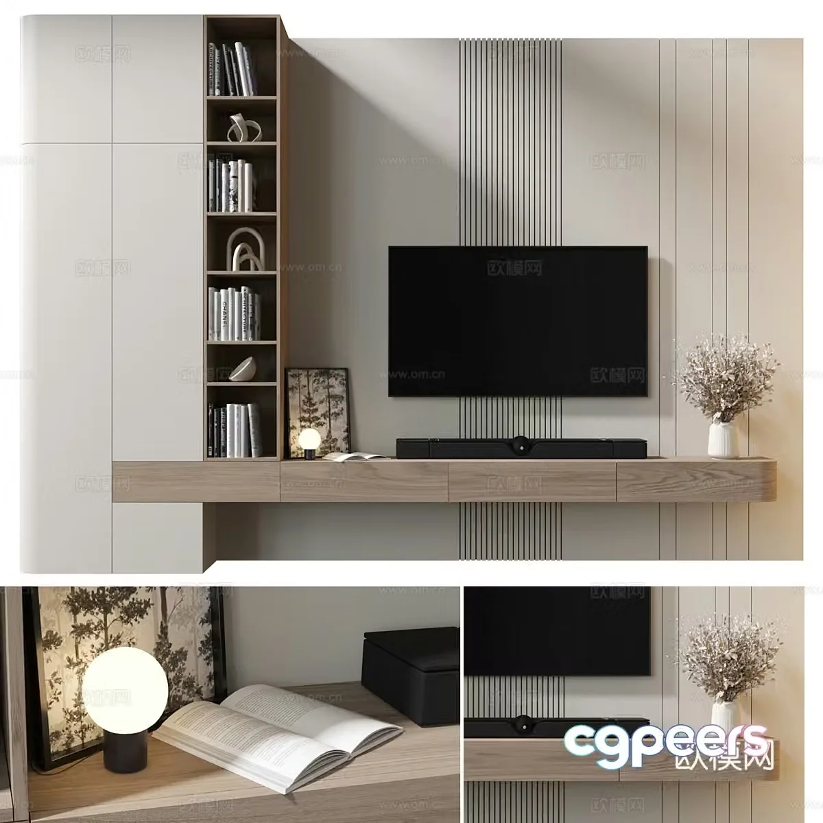 Background wall 3d model