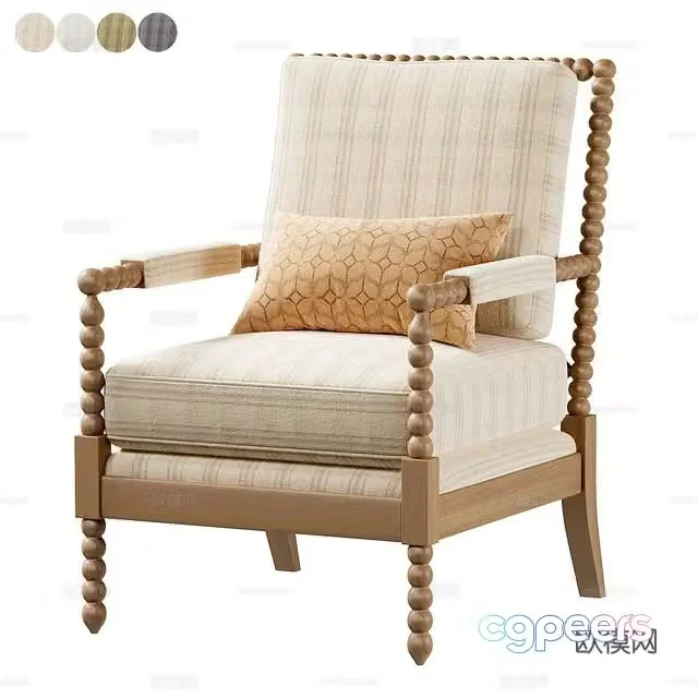 Armchair Leisure Chair 3d Model