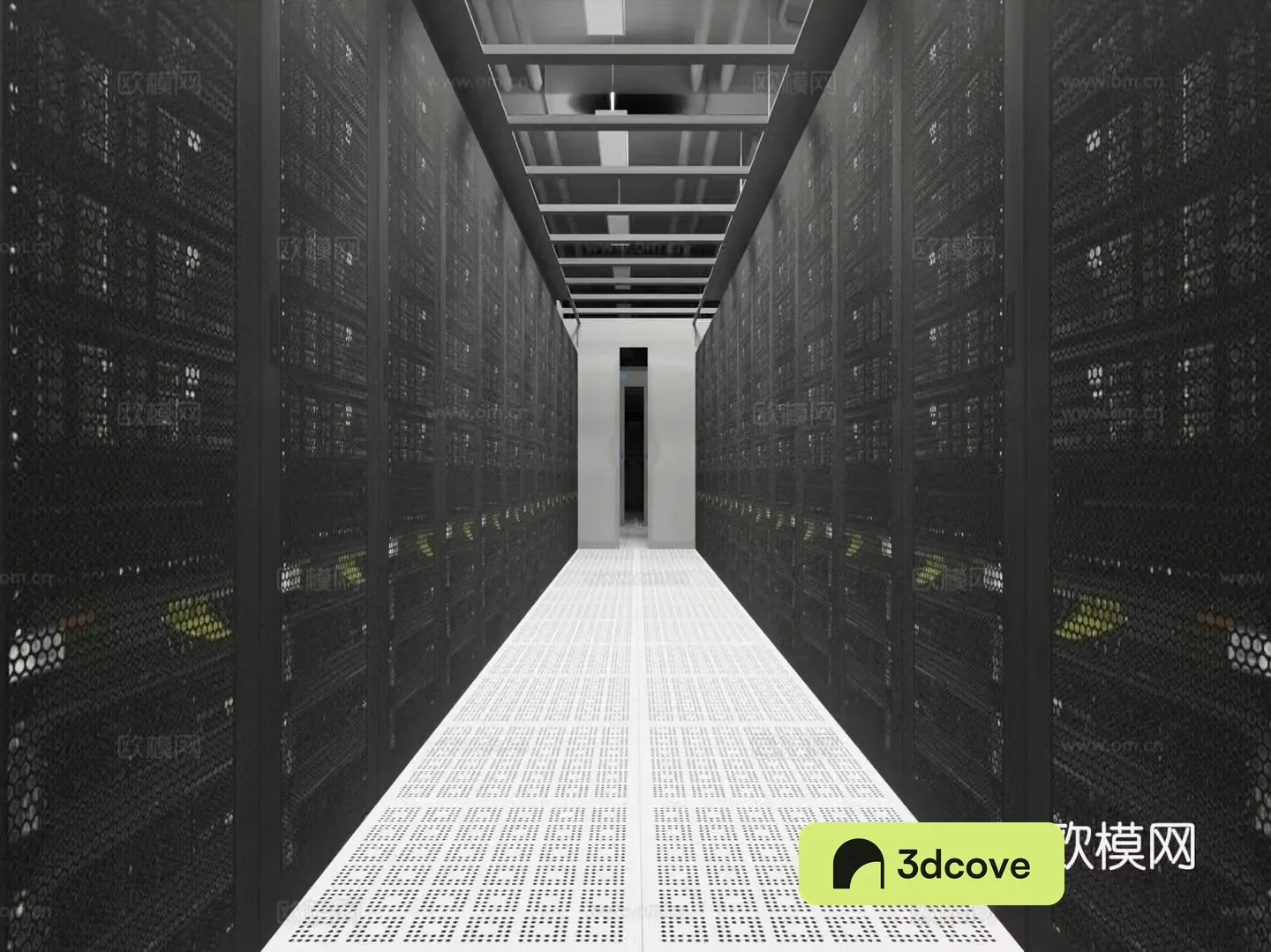Modern computer room distribution room