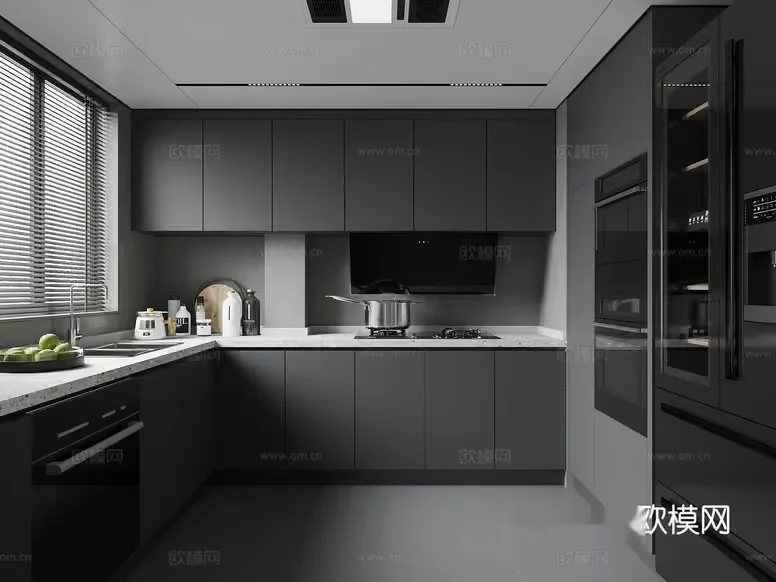 Modern Kitchen 3D Model – 14900 – VRAY Render