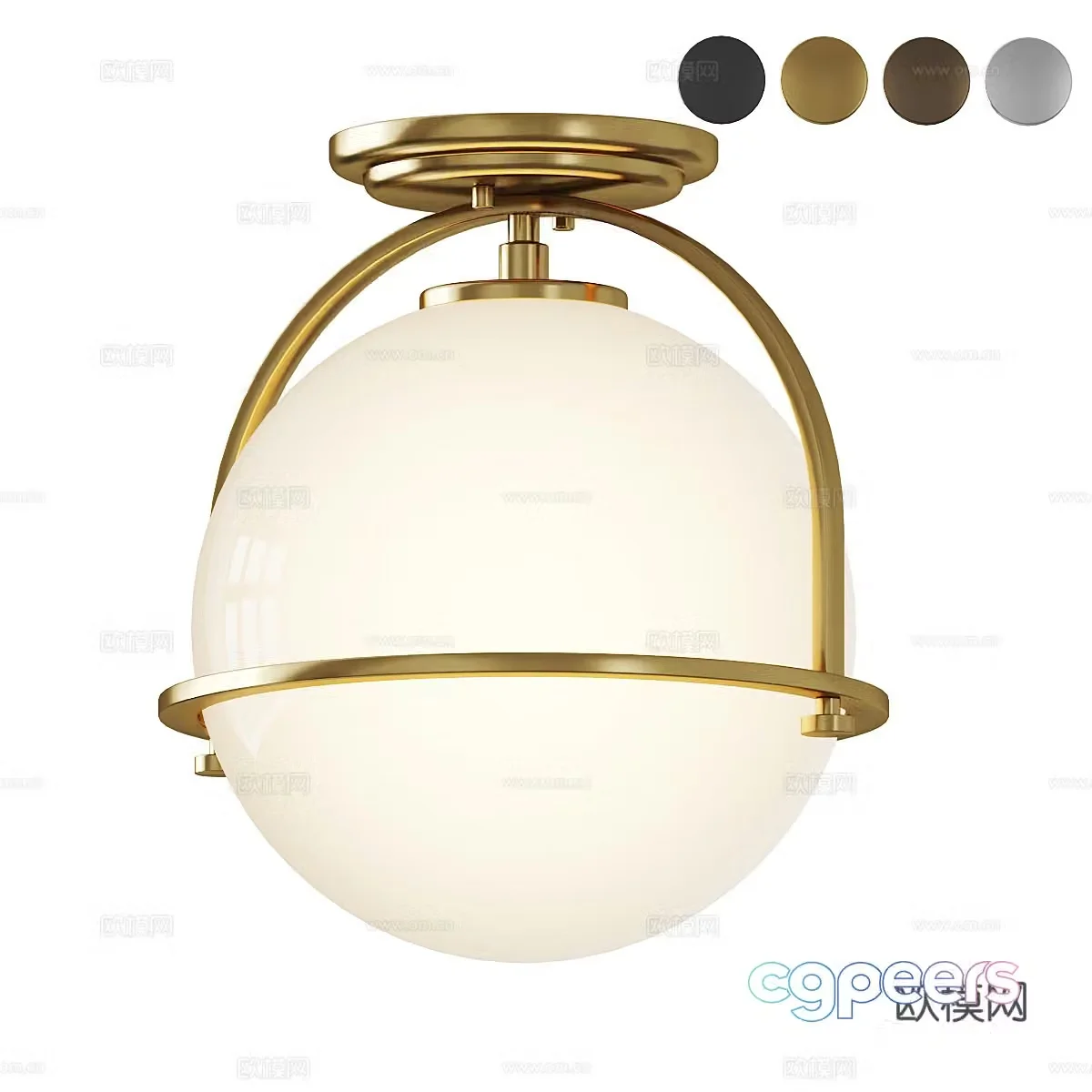 Small ceiling lamp Spherical ceiling lamp Children’s room ceiling lamp Metal ceiling lamp Light luxury ceiling lamp 3D model
