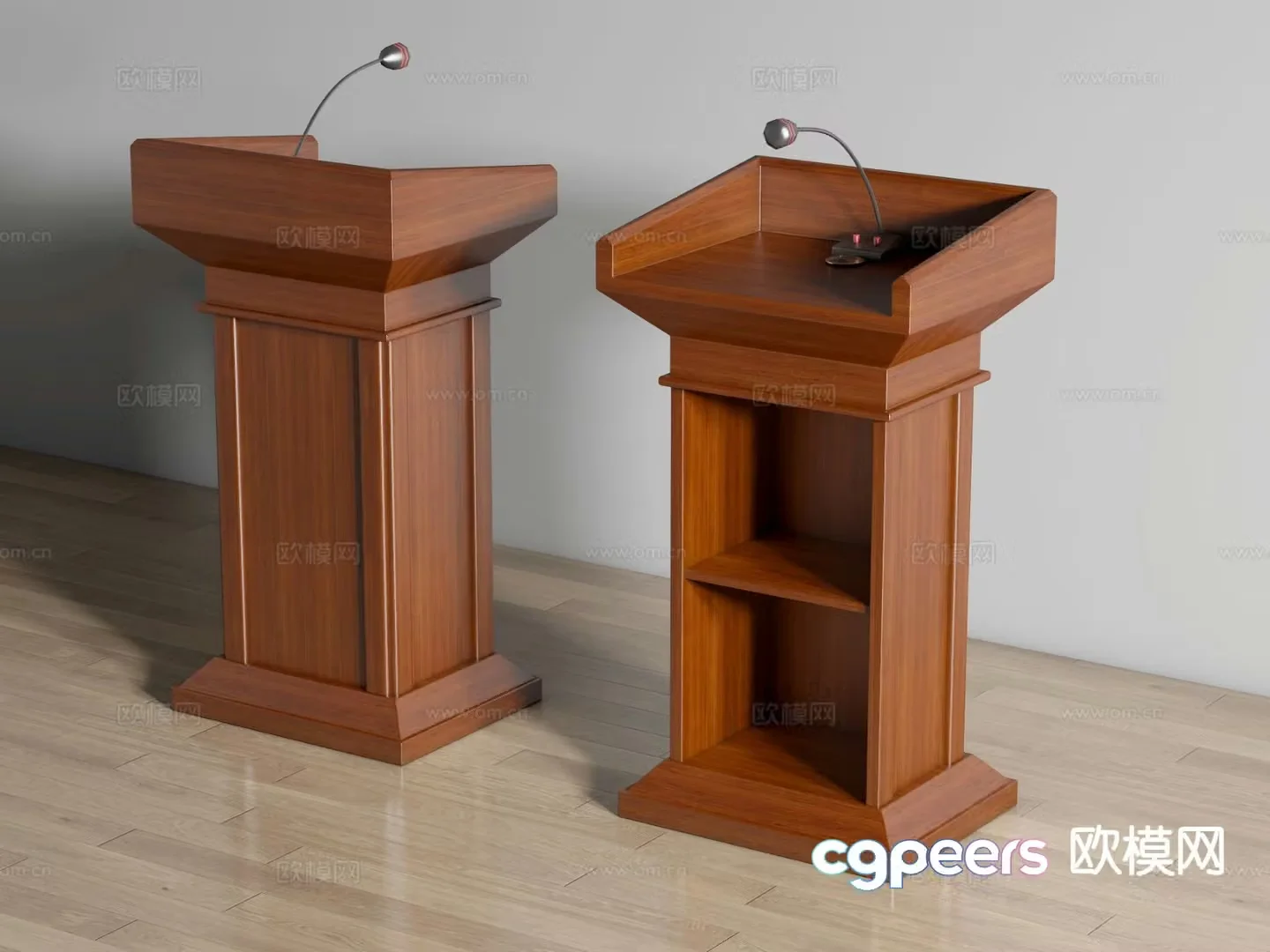 Vertical podium podium podium podium welcome desk reception desk 3D model