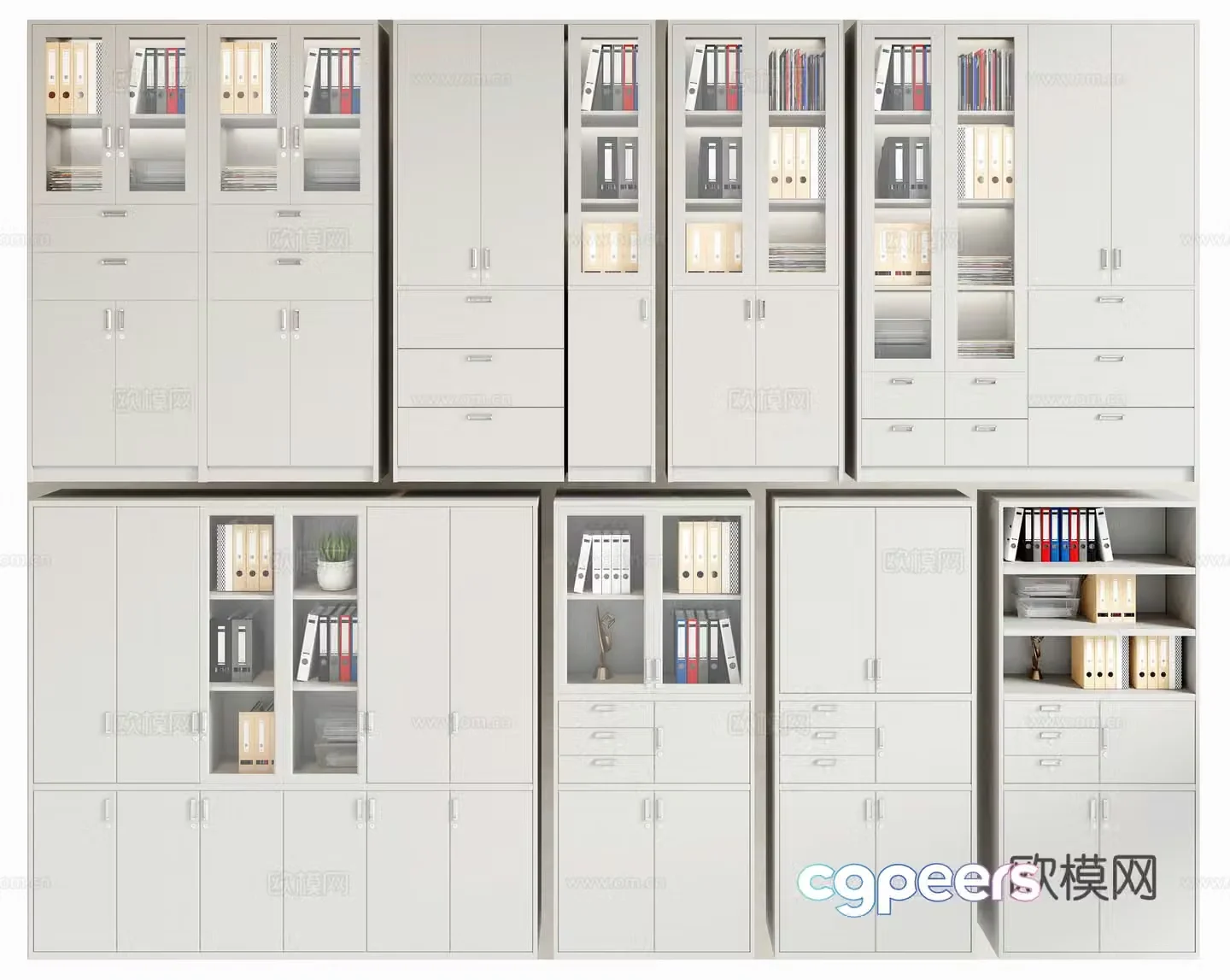 Modern filing cabinet 3d model