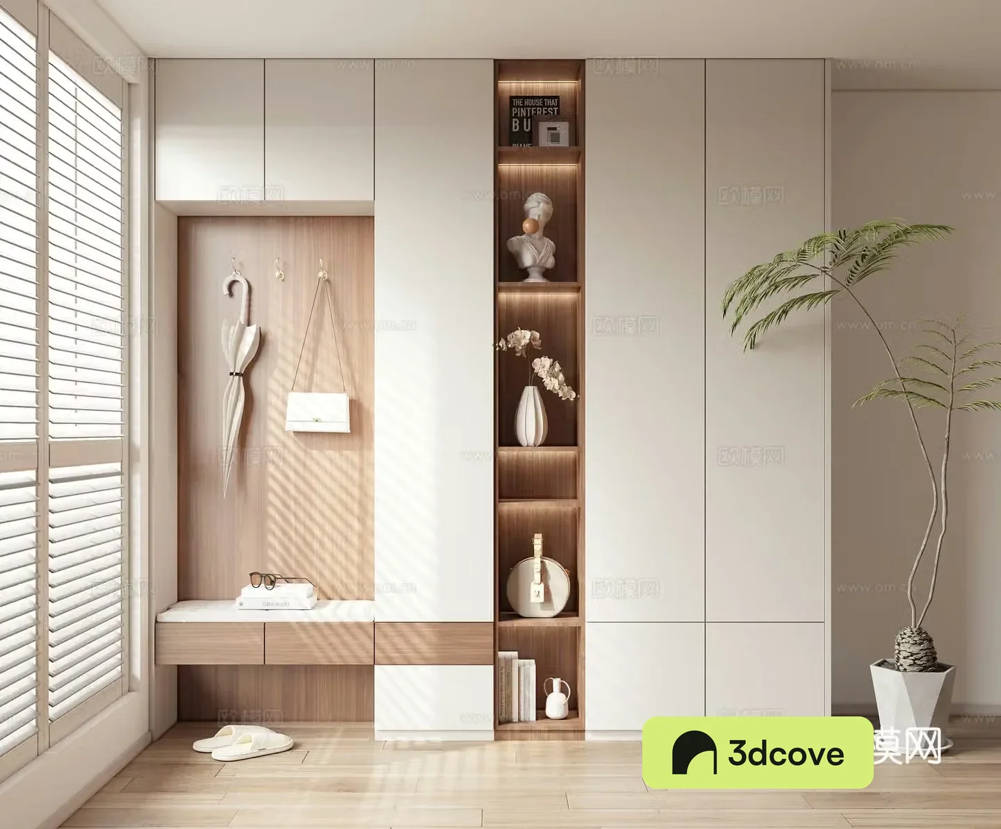 Multifunctional shoe cabinet entrance cabinet