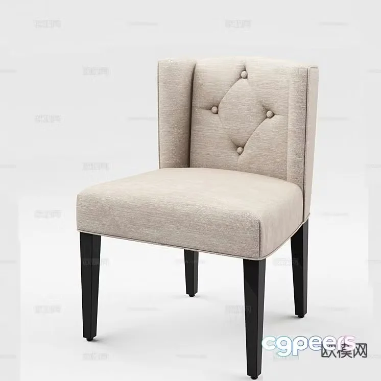 EICHHOLTZ modern single chair dining chair 3d model