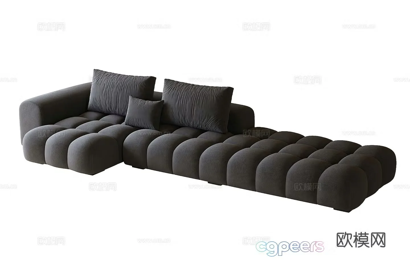 Modern multiplayer sofa 3d model