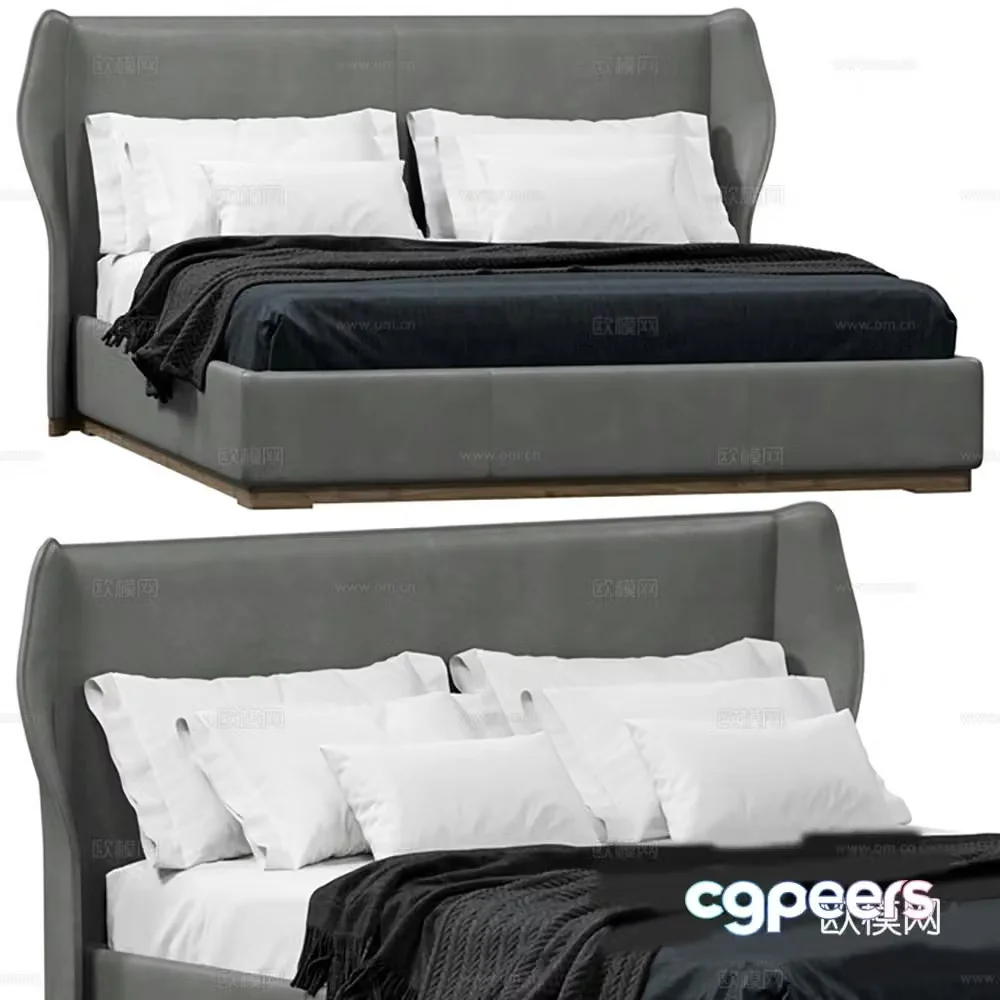 Bed Double Bed 3D Model