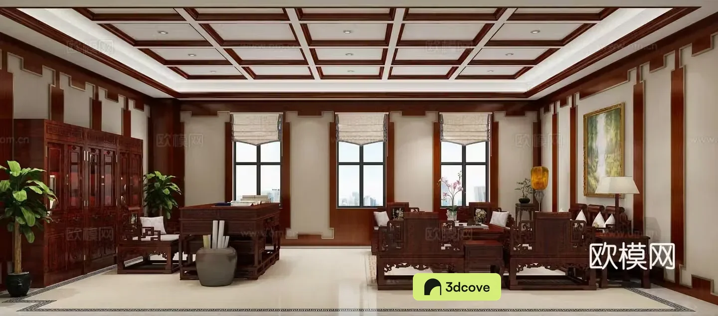 Chinese style general manager room chairman room