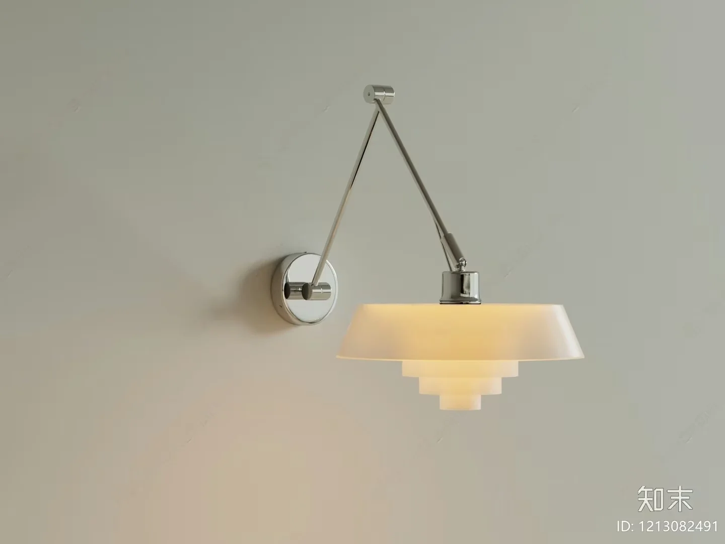 A Wall-Mounted Light Fixture 3D Model – 4995 – VRAY Render
