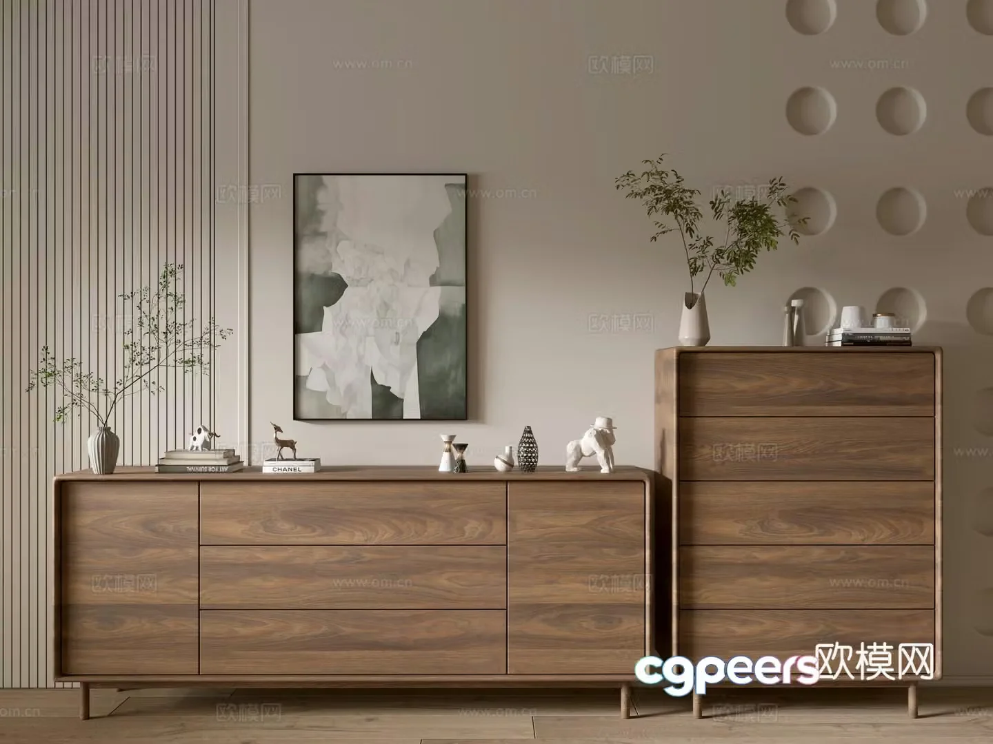 Modern wood grain cabinet minimalist wind cabinet whole cabinet sideboard cabinet balcony cabinet storage cabinet 3d model