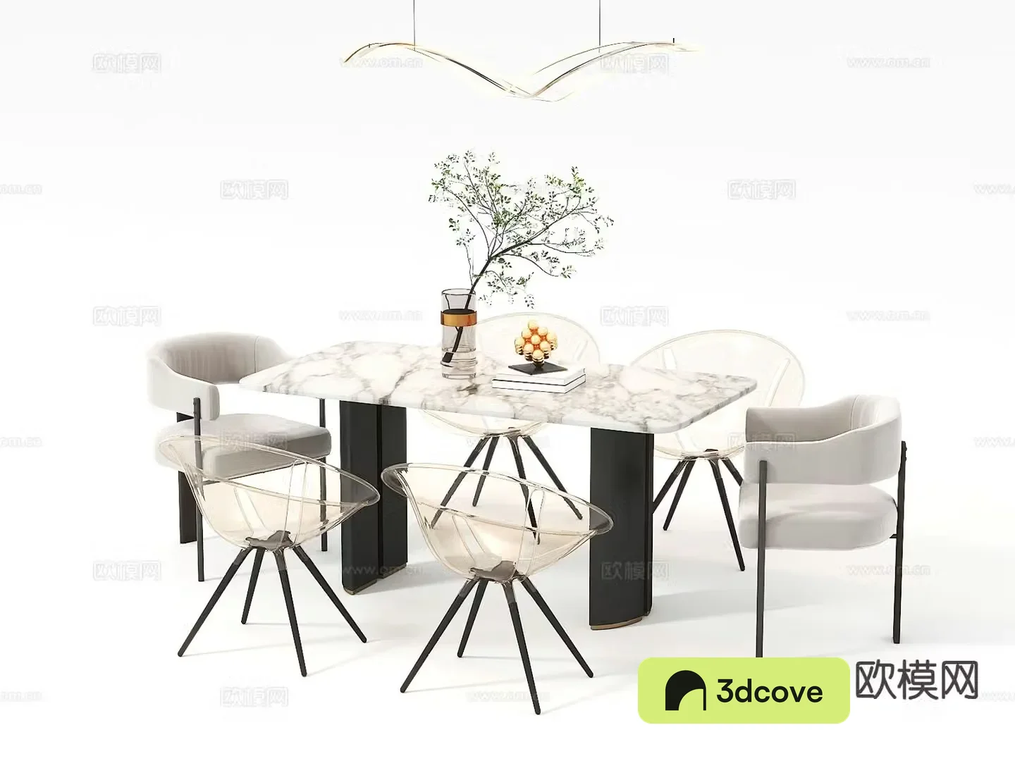Italian dining table and chairs