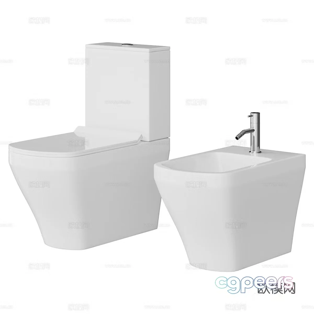 Toilet toilet bidet 3d model