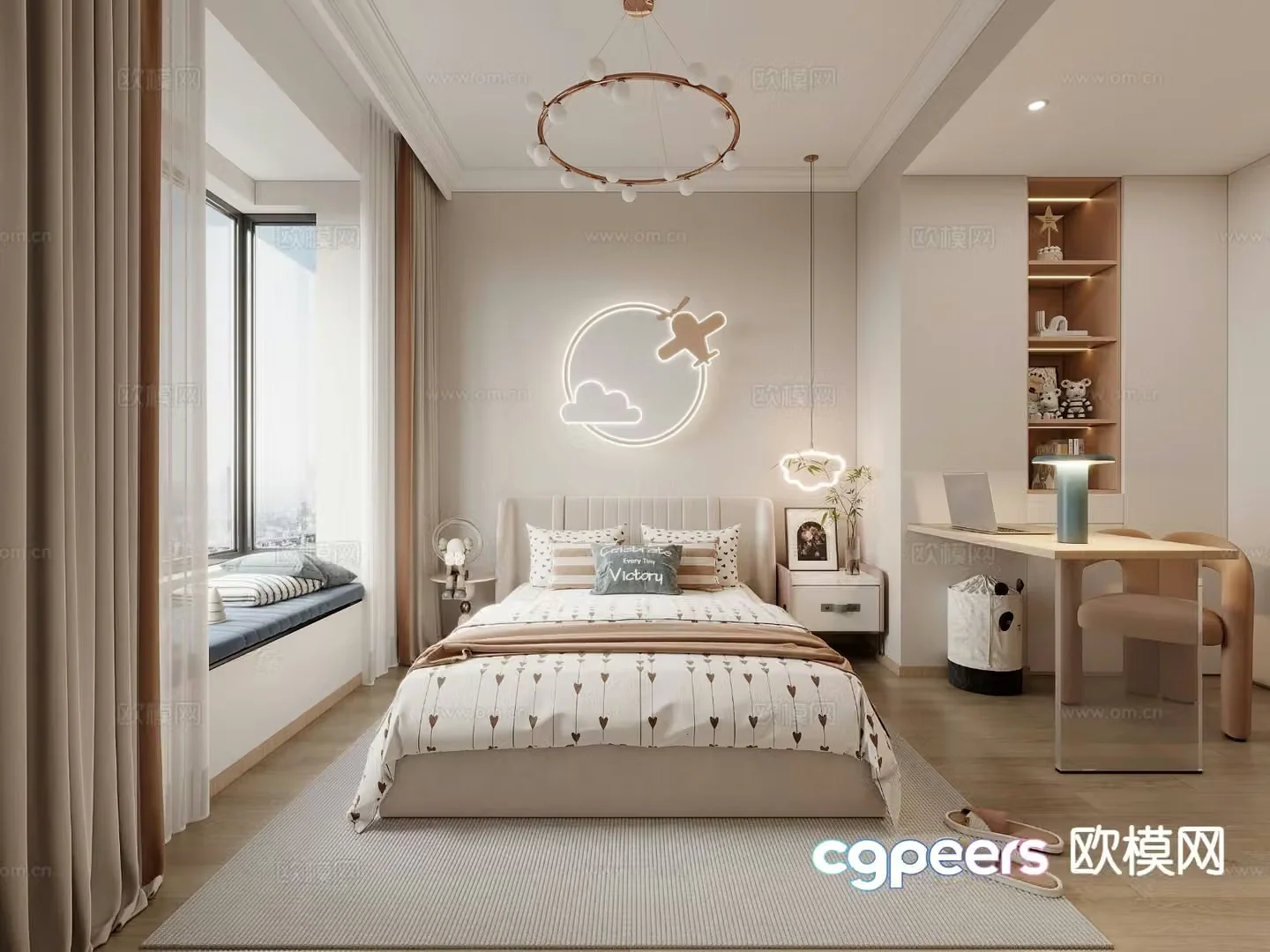 Modern children’s room children’s room 3d model