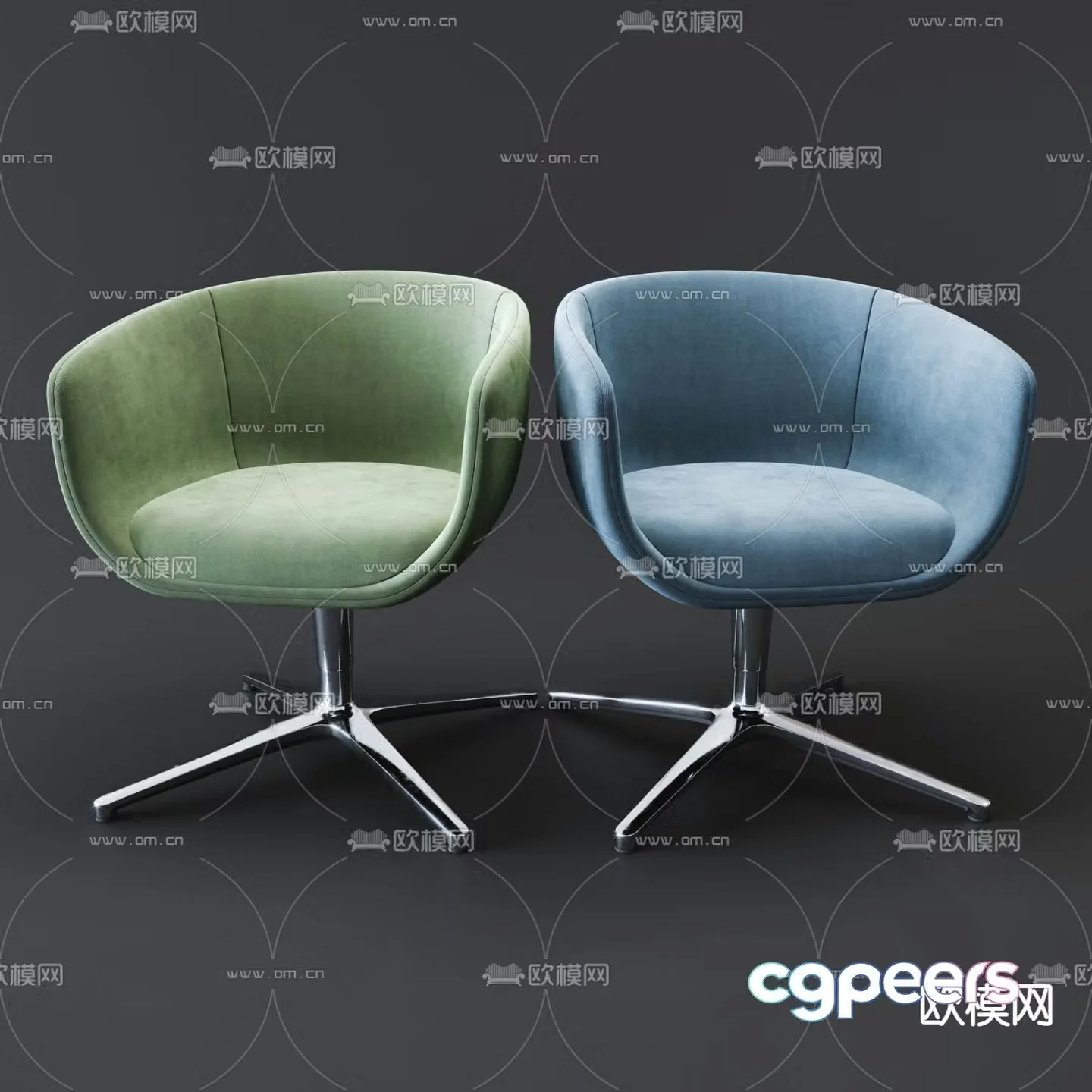 Profim modern office chair 3d model