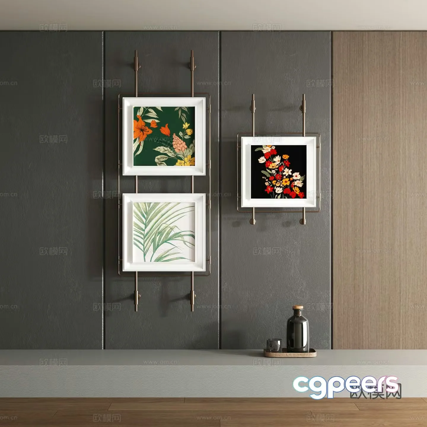 Modern decorative painting 3d model