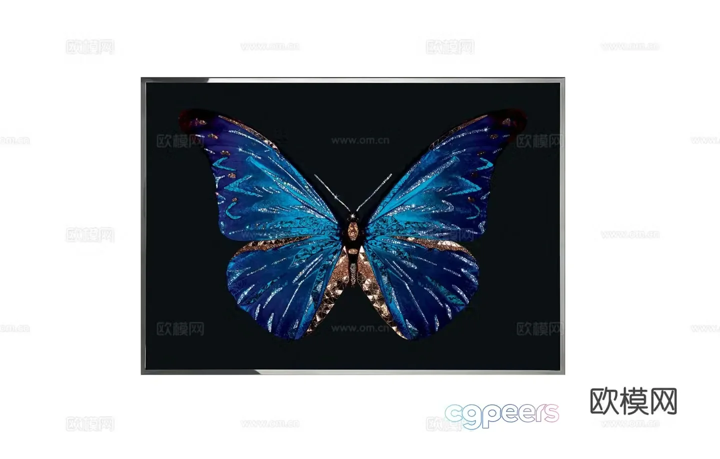 Visionnaire Butterfly Hanging Painting 3D Model