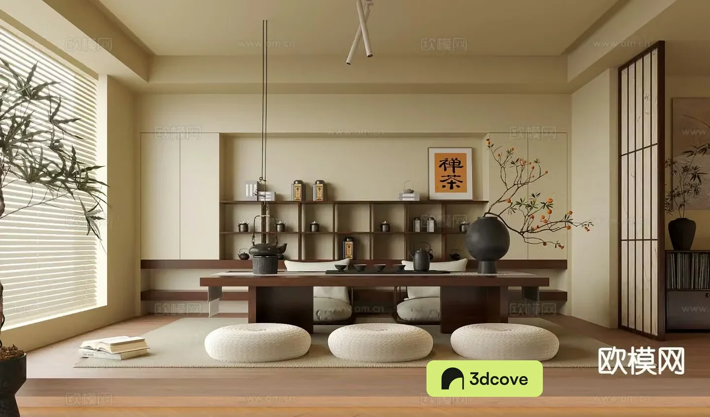 New Chinese tatami tea room