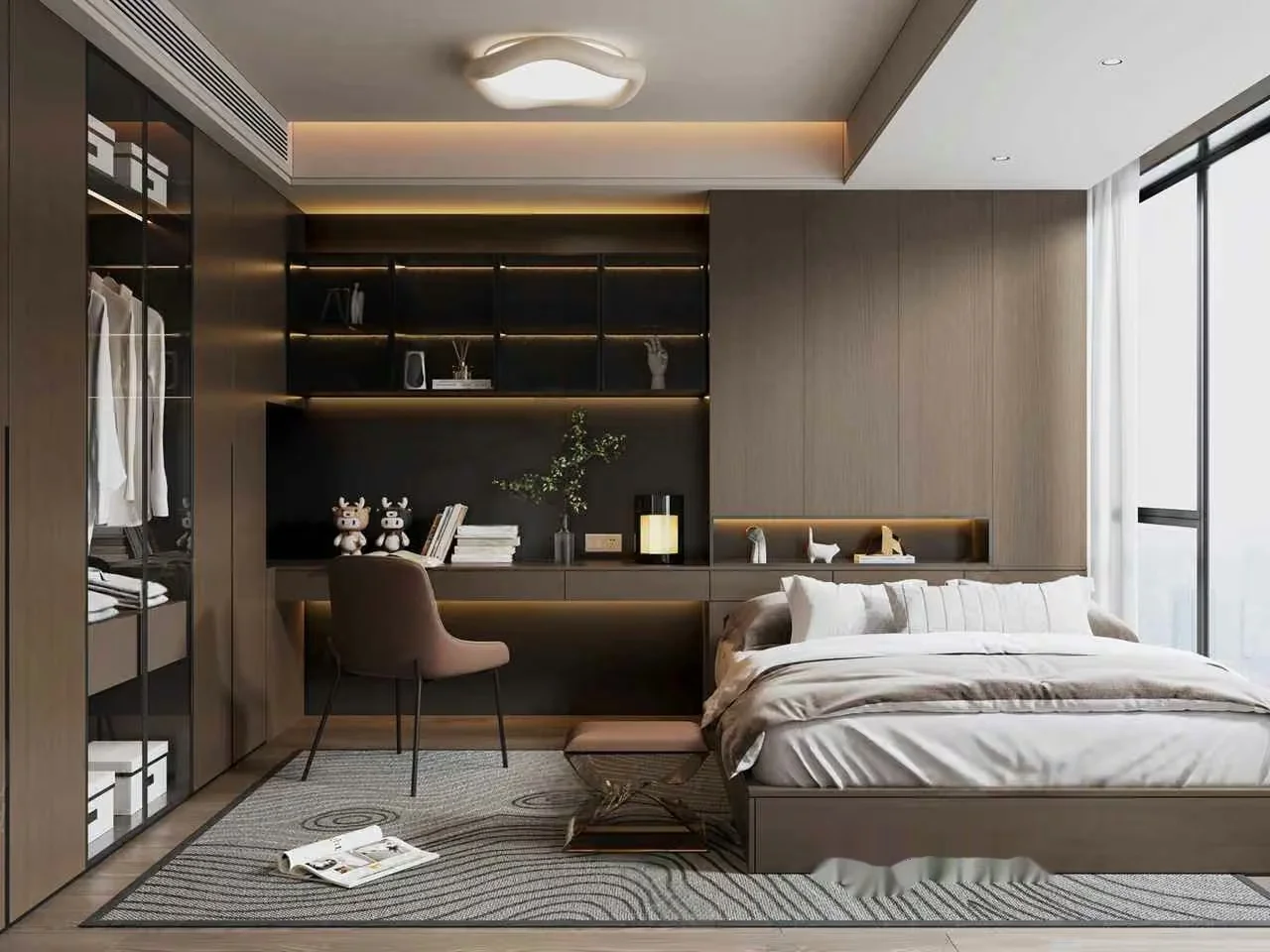 Modern Bedroom Suite 3D Model – 9167 – VRAY Render