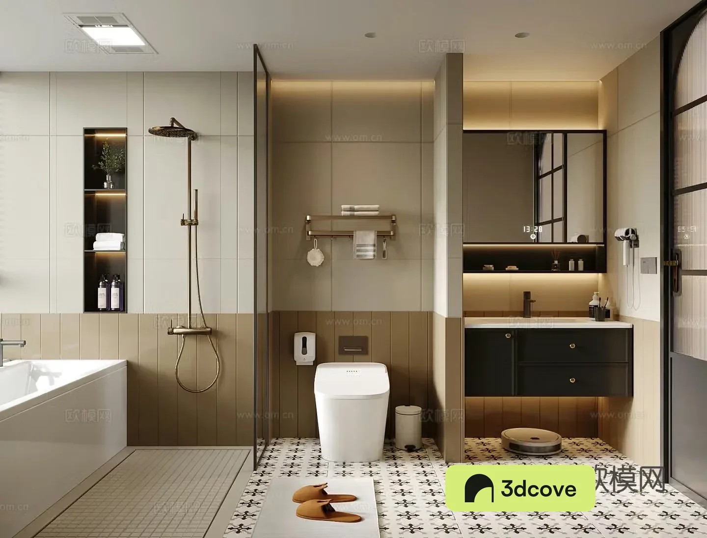 French bathroom cabinet toilet shower