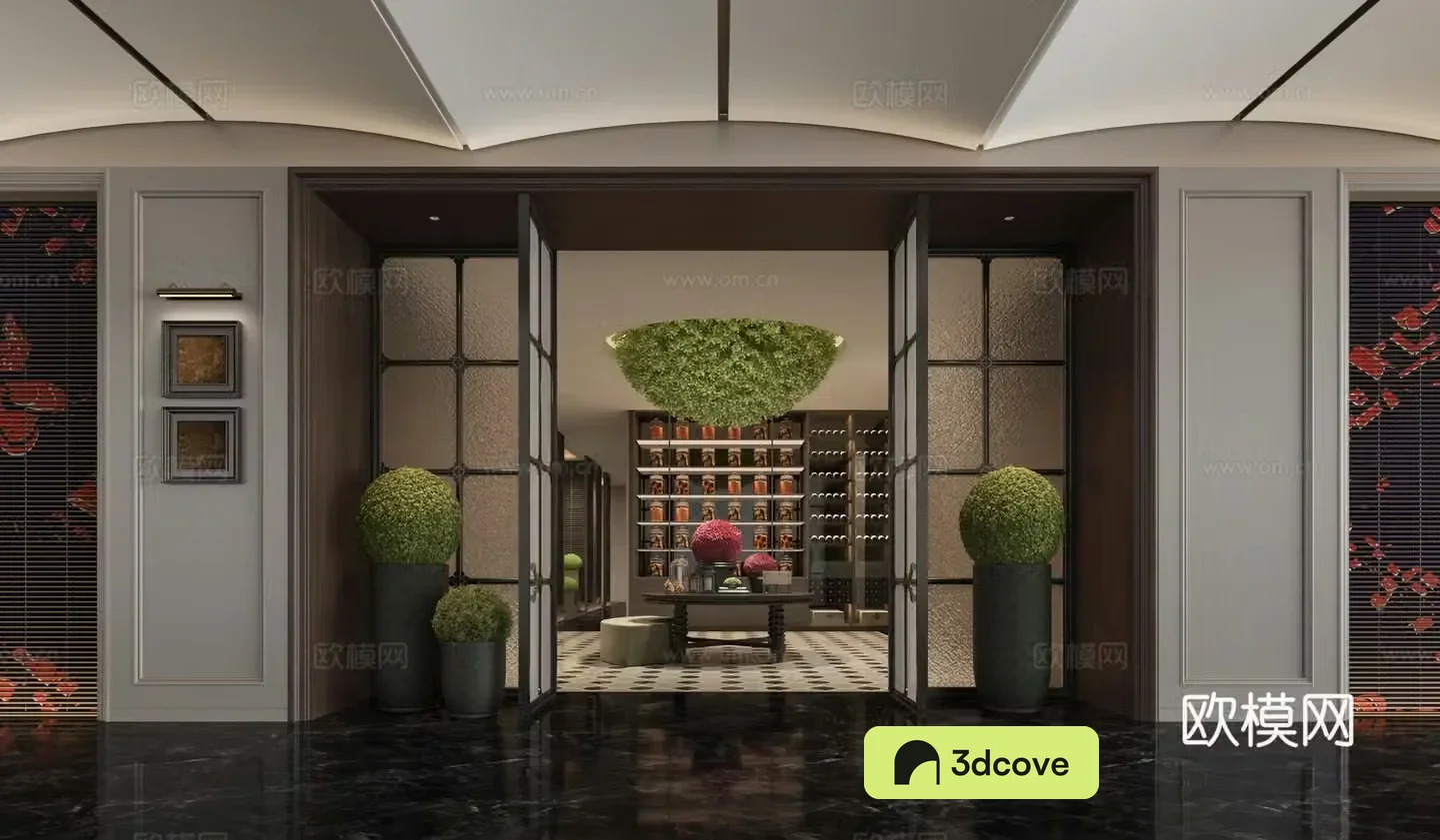 hotel Chinese restaurant entrance
