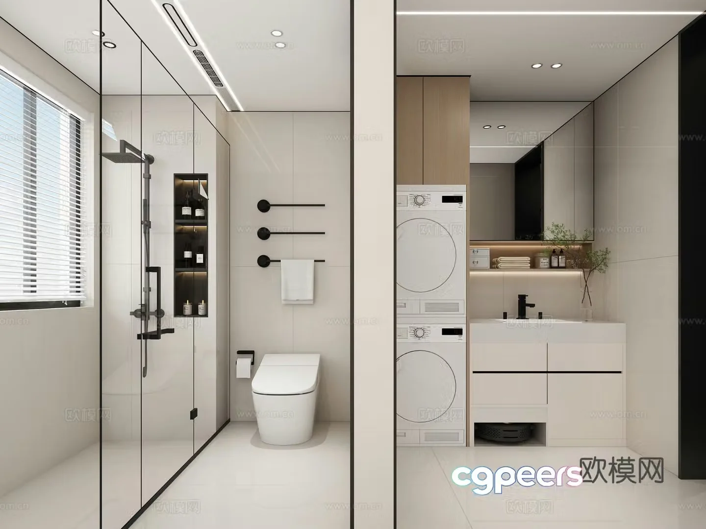 Modern bathroom 3d model
