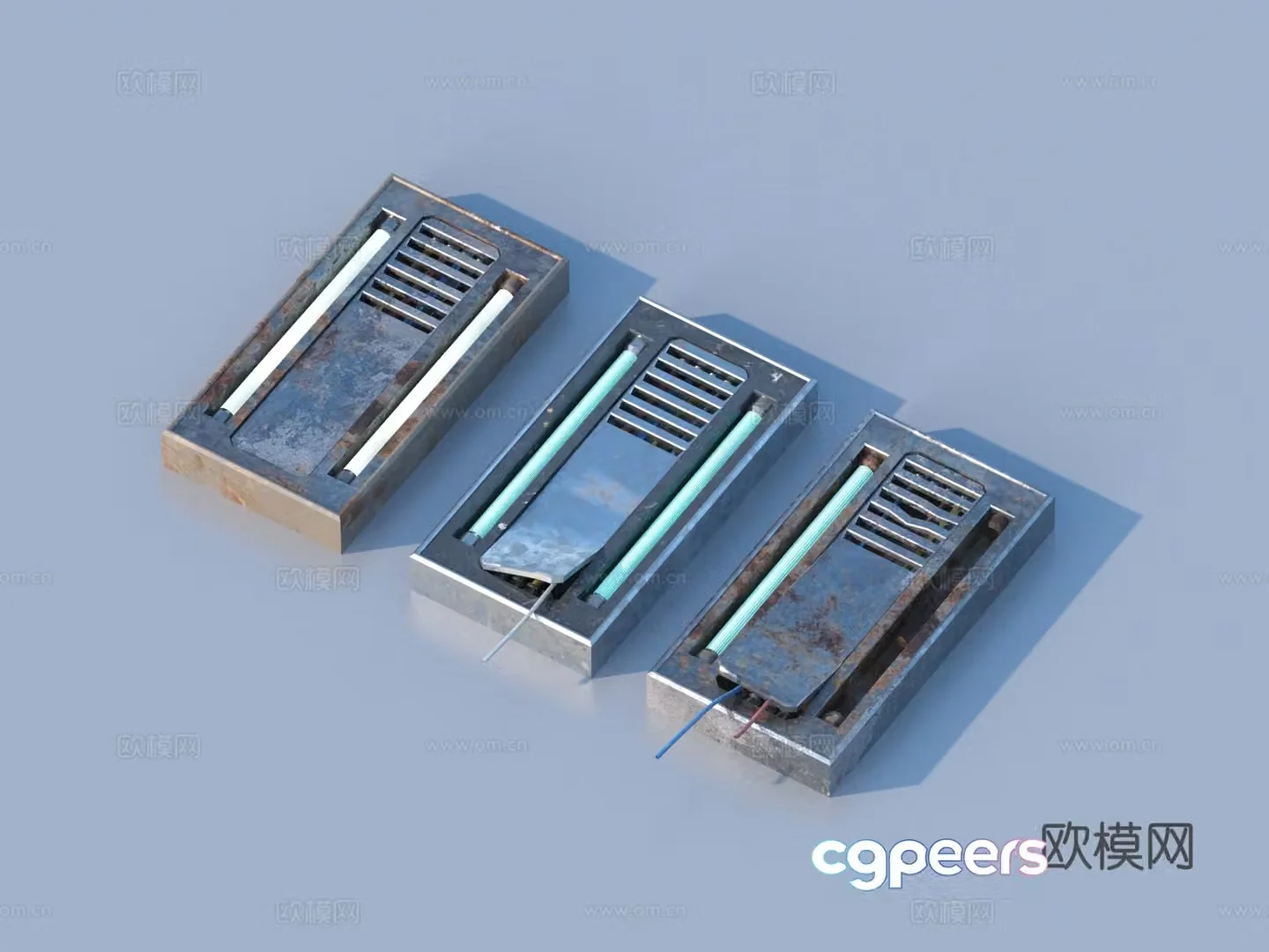 Lamps Hardware Mechanical Parts Cabin Components 3D Model