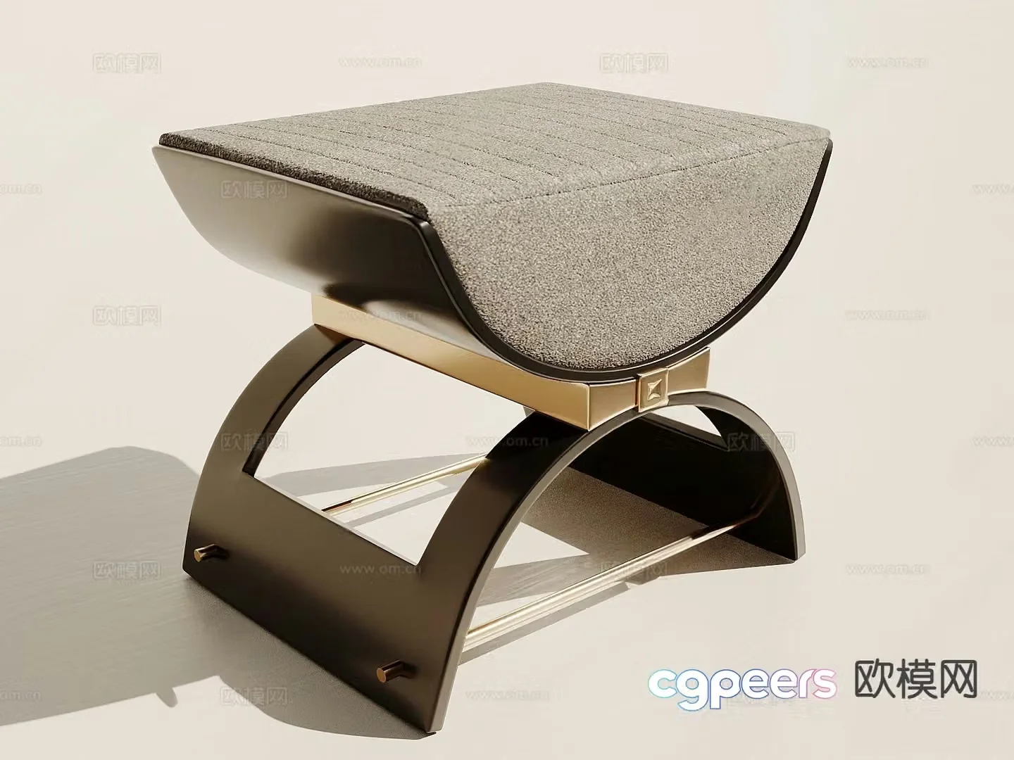 Modern sofa stool 3d model