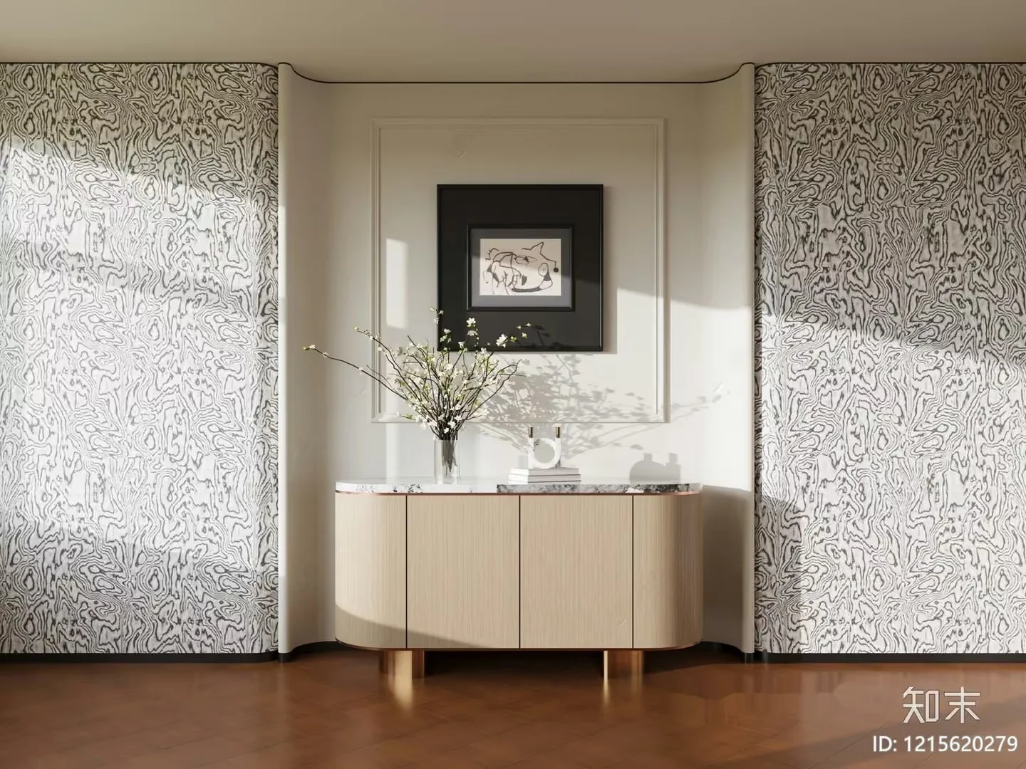 A Modern Sideboard 3D Model – 10185 – VRAY Render