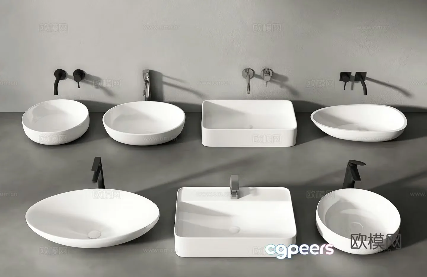 Modern wash basin wash basin wash basin 3d model